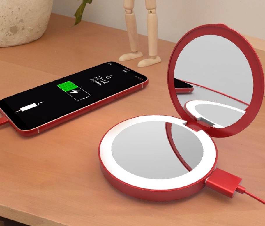 Powerbank LED Mirror with 3x Magnification 3