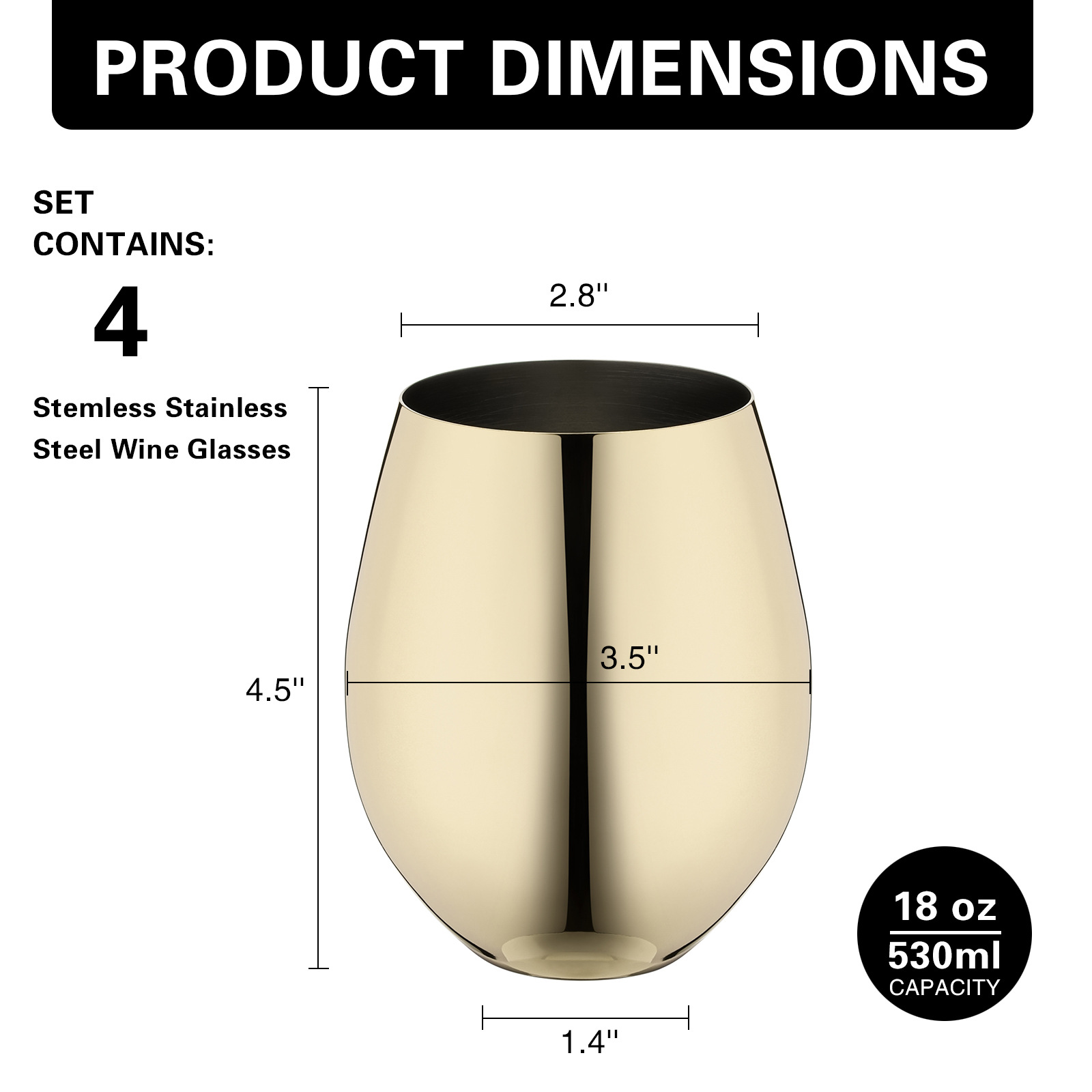 Stainless Steel Wine Glasses 7