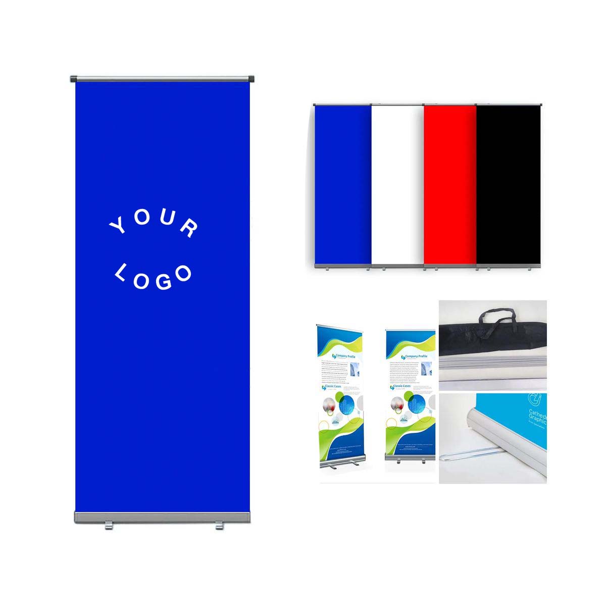 Large Retractable Display Stand with Full Color Printing 7