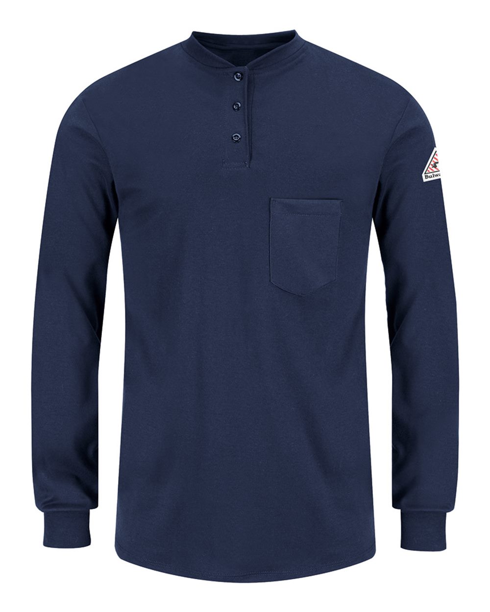 Women's Long Sleeve Tagless Henley Shirt