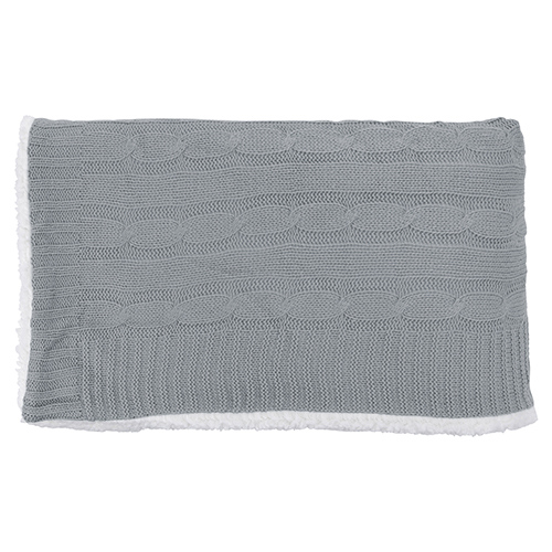 Cable Knit Sherpa Blanket 8