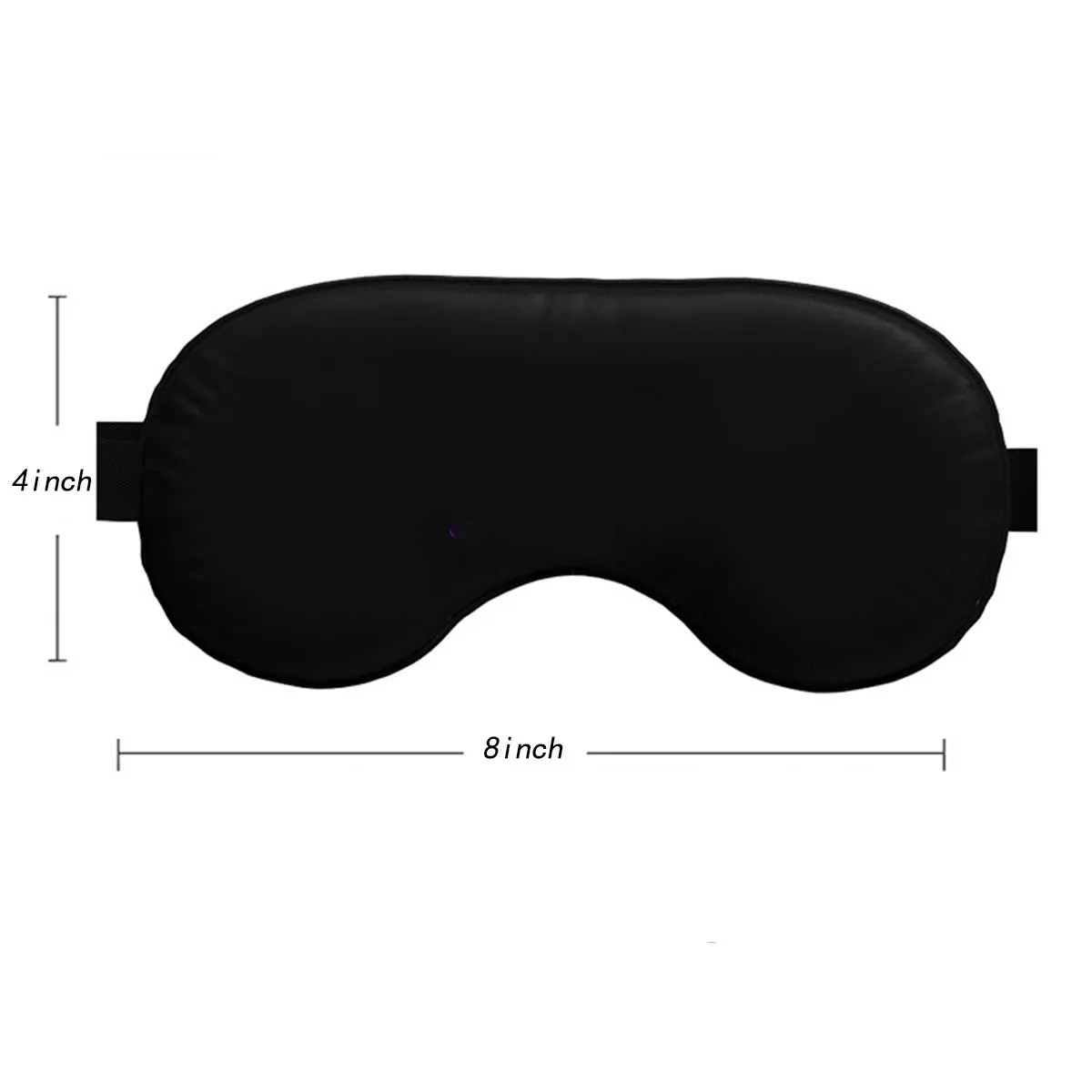 Custom Soft Blackout Adjustable Strap Sleep Eye Mask 1