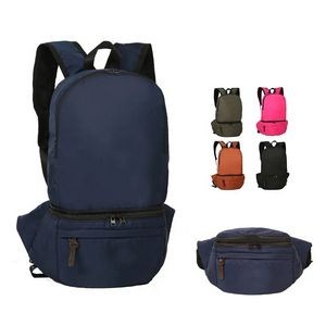 Foldable Backpack Waist Bag 3