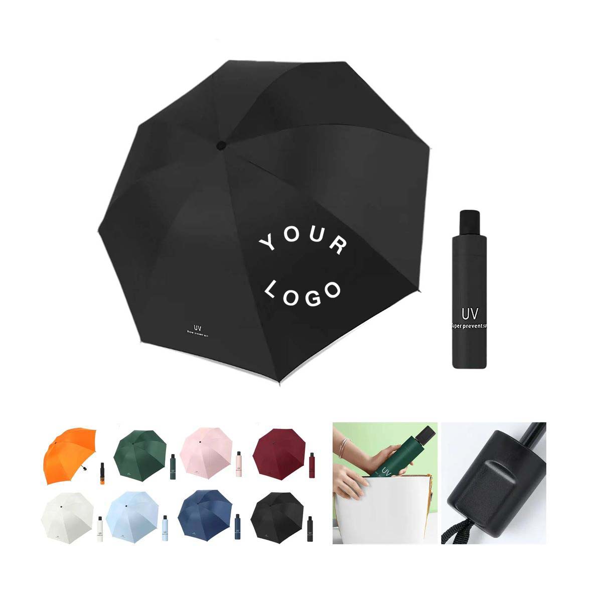 Lightweight 8 Rib Umbrella for Travel and Outdoor Use 10