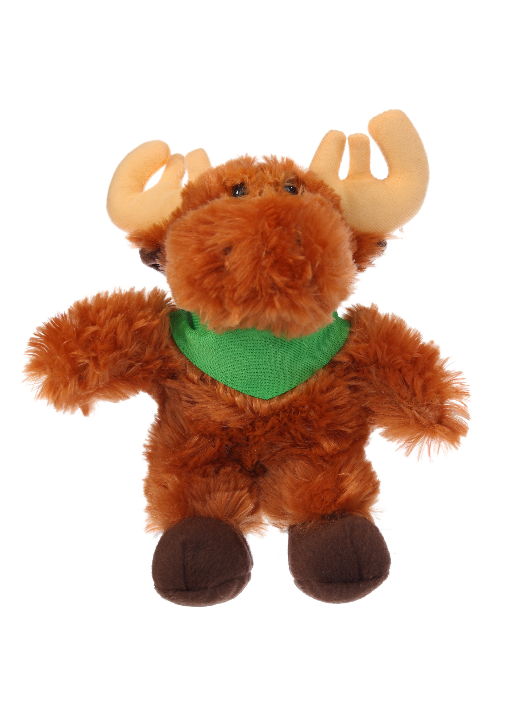 Soft Plush Stuffed Moose with Bandana 2