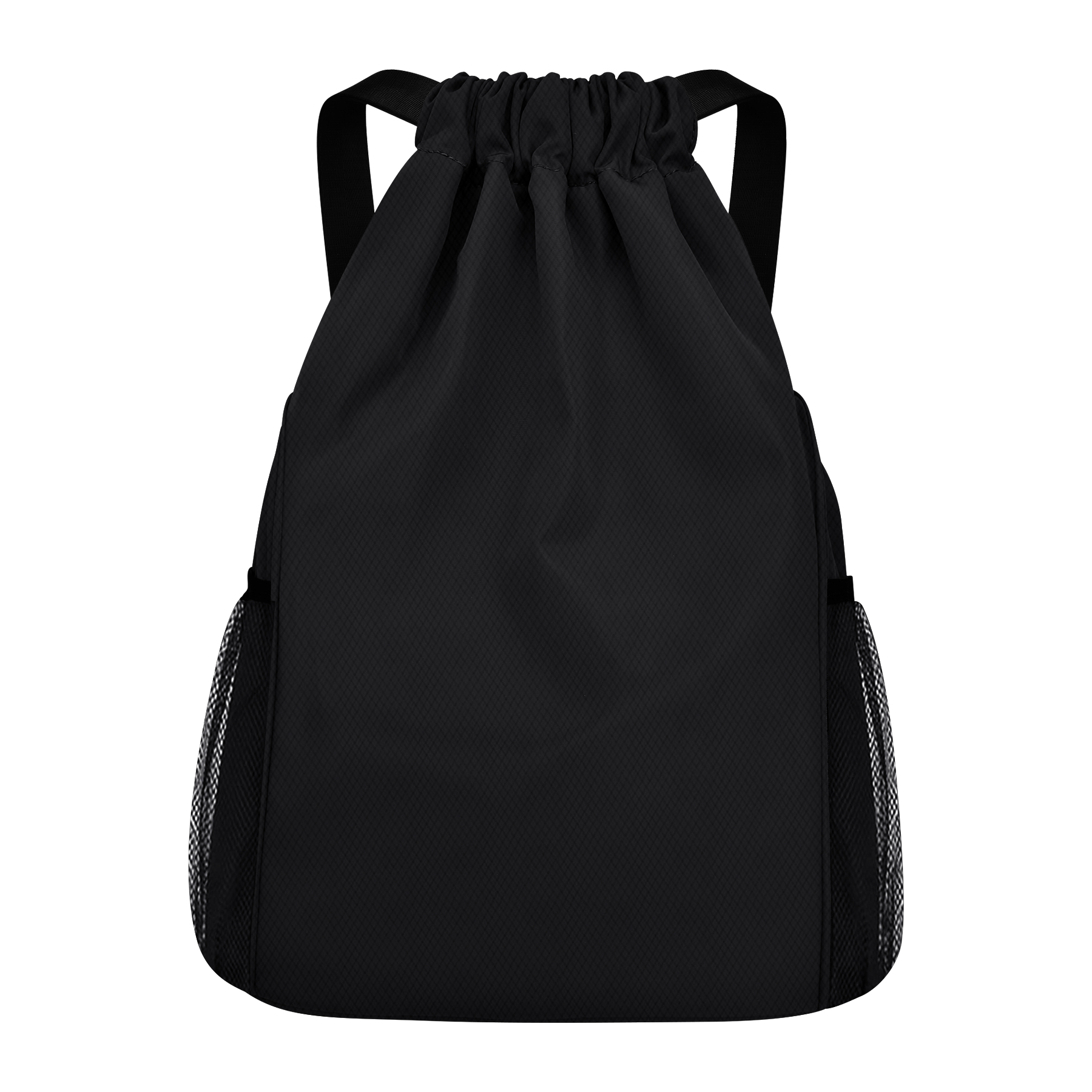 Drawstring Waterproof Backpack With Bunched Pockets & Wide Shoulder Straps 7