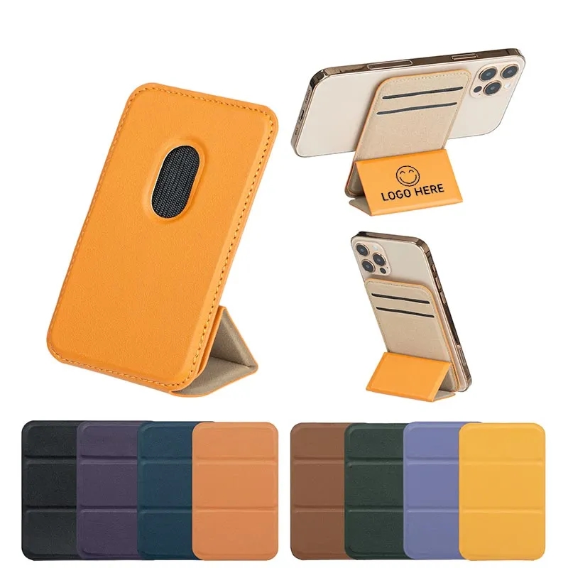 Leather Magnetic Phone Wallet With Stand 2