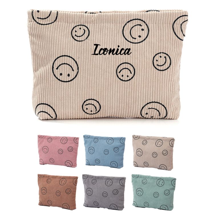 Cute Corduroy Toiletry Bag 3
