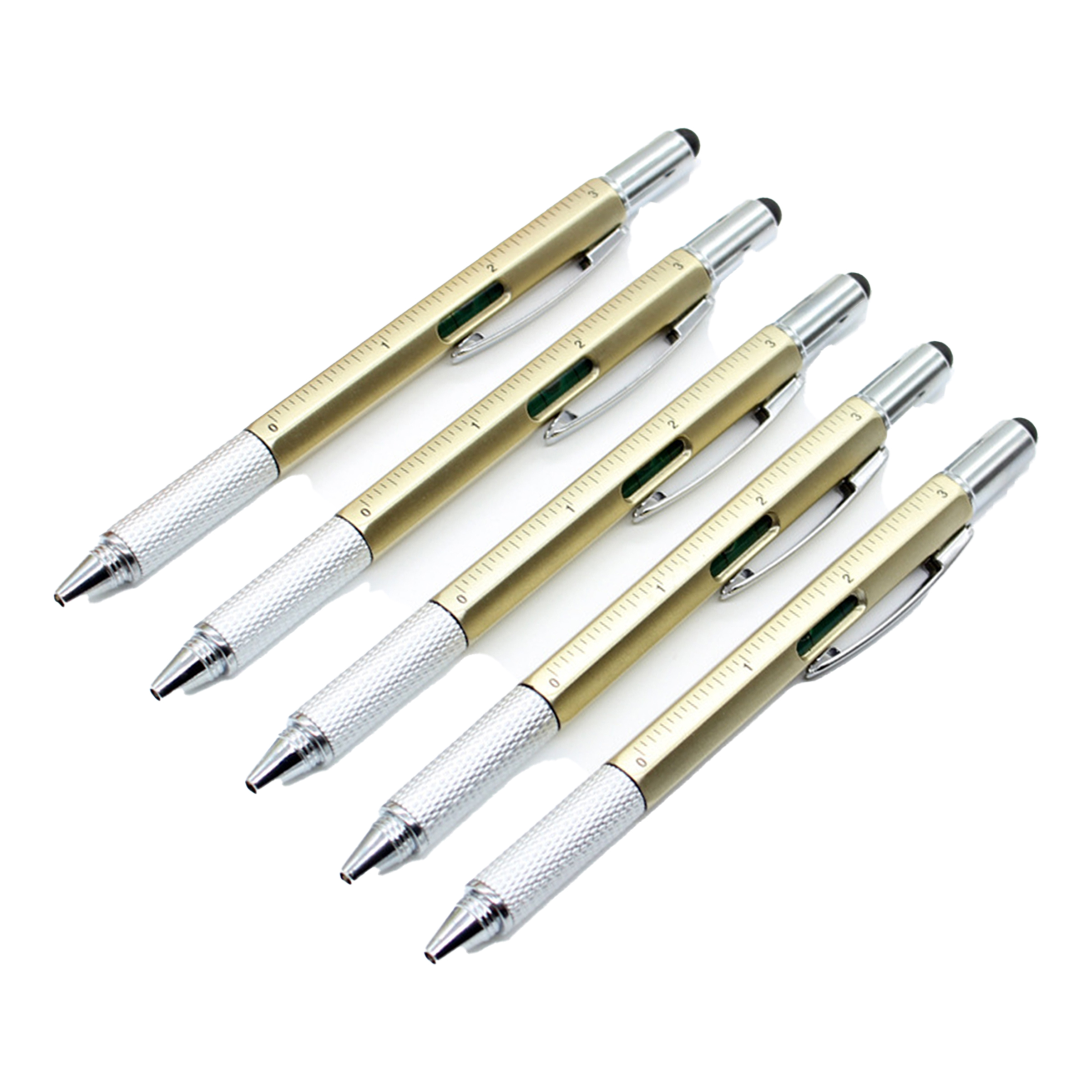 Abs Multi Functional Level Ruler Ballpoint Pen 6