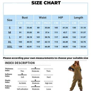Womens Fleece Overalls One-piece Bibs Jumpsuits 2