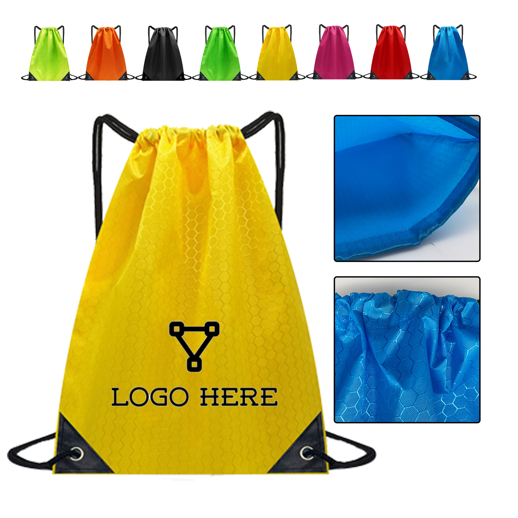 Lightweight Outdoor Drawstring Backpack 4