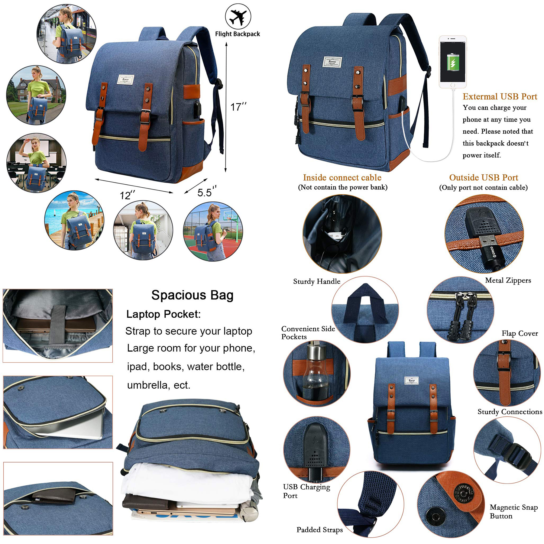 Unisex College Bag Bookbag 2