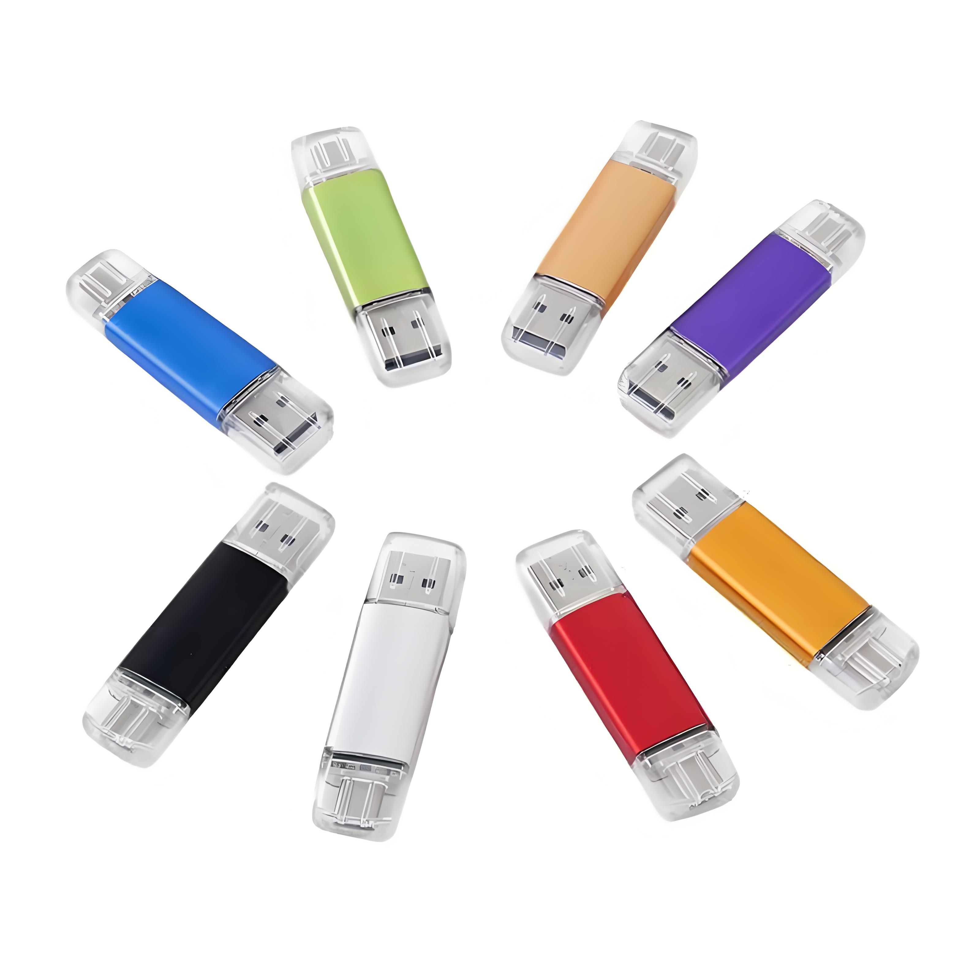 Metal 2 In 1 OTG USB Flash Drive (1GB) 3