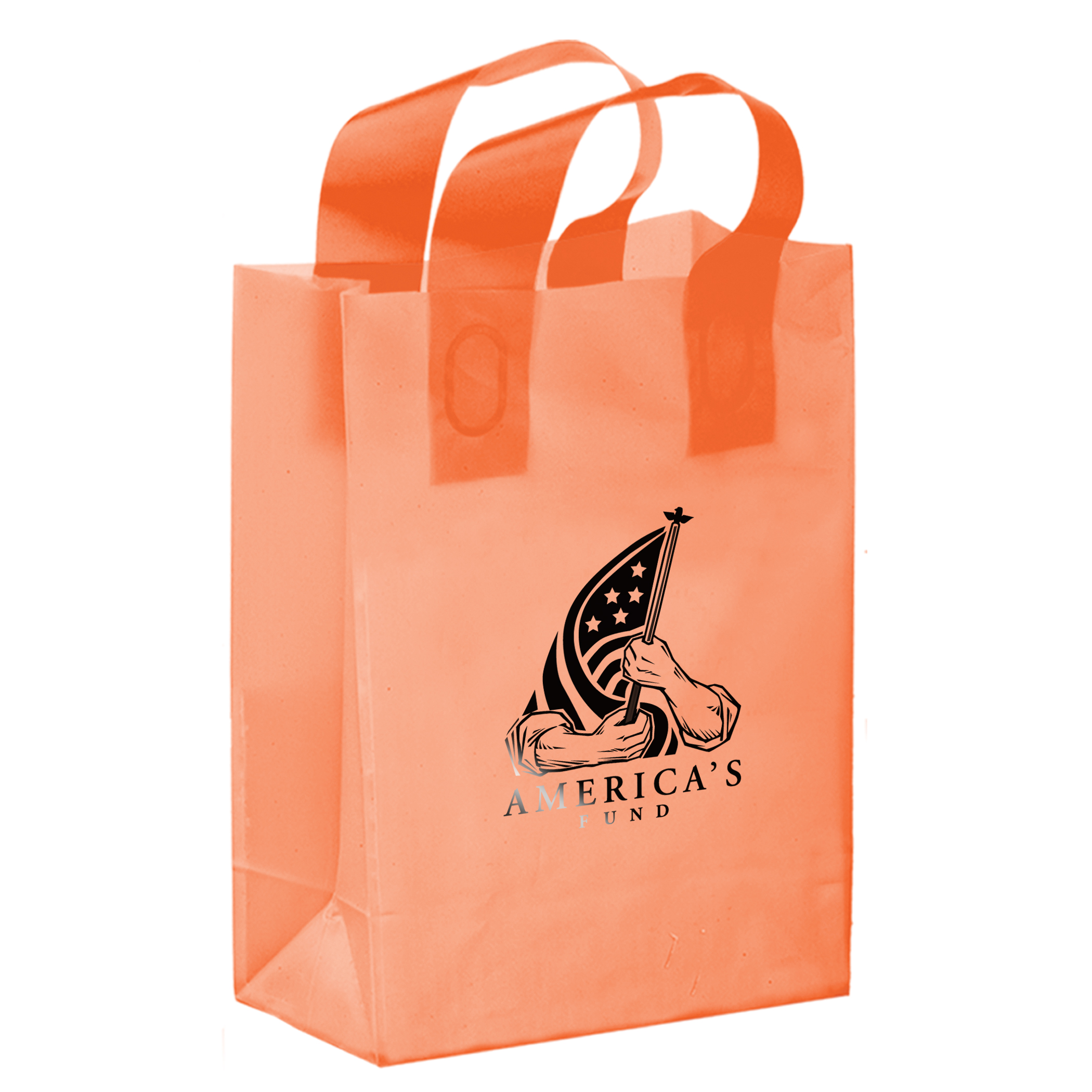 Color HDPE Frosted Soft Loop Shopper 3