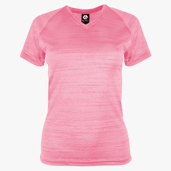 #G122 / Defender Heather Women's V-Neck Tee 3