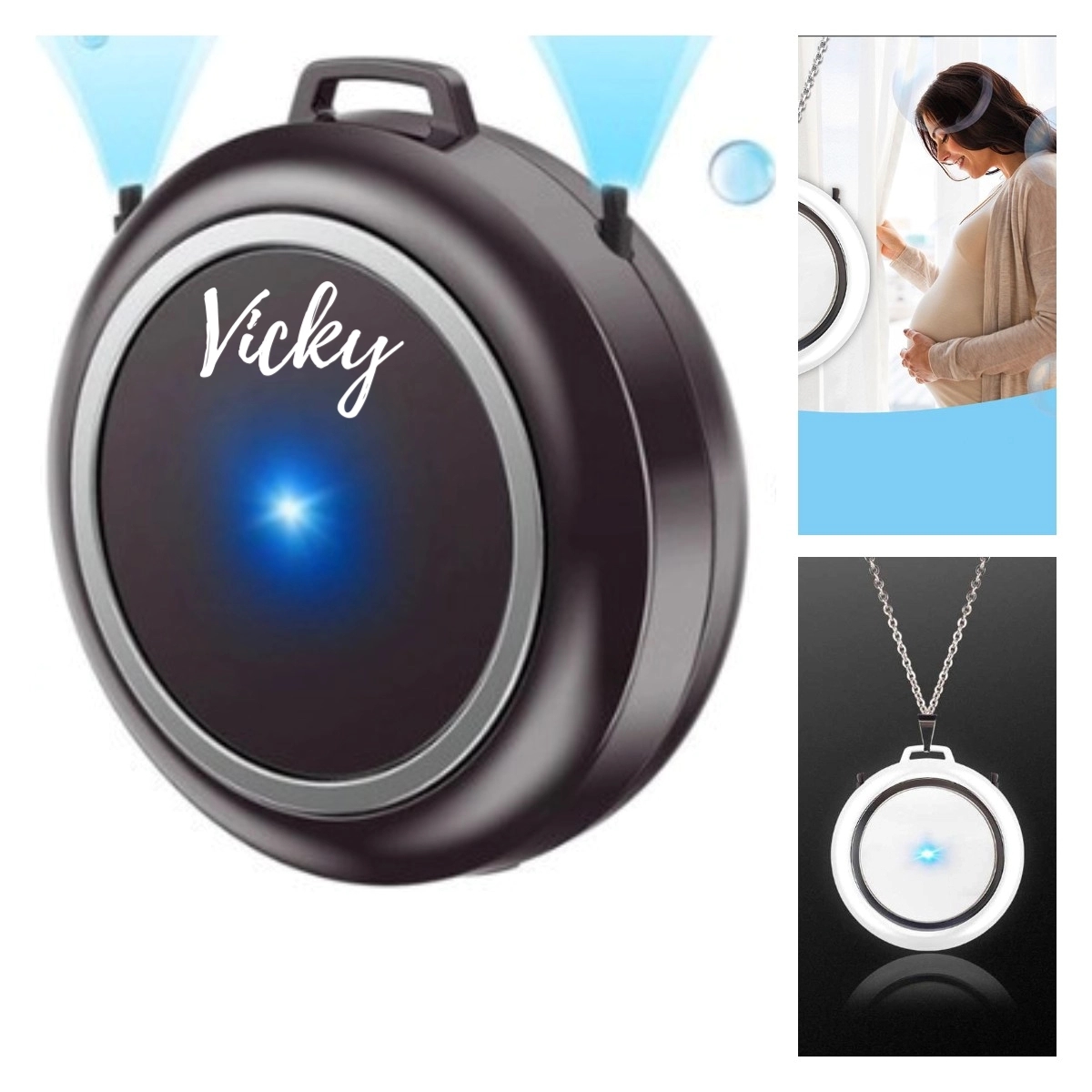 Portable Mini Anion Necklace Air Purifier 2