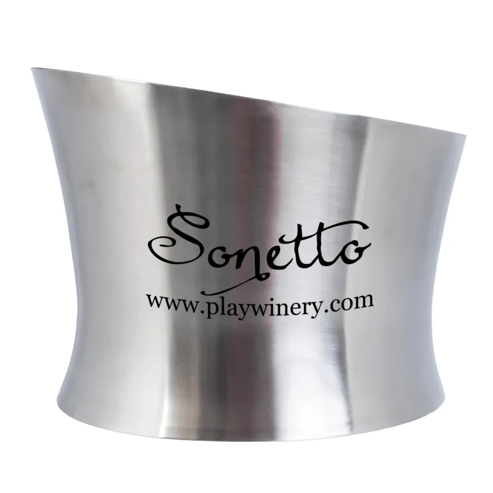 Insulated Double Wall Slant Ice Bucket 6