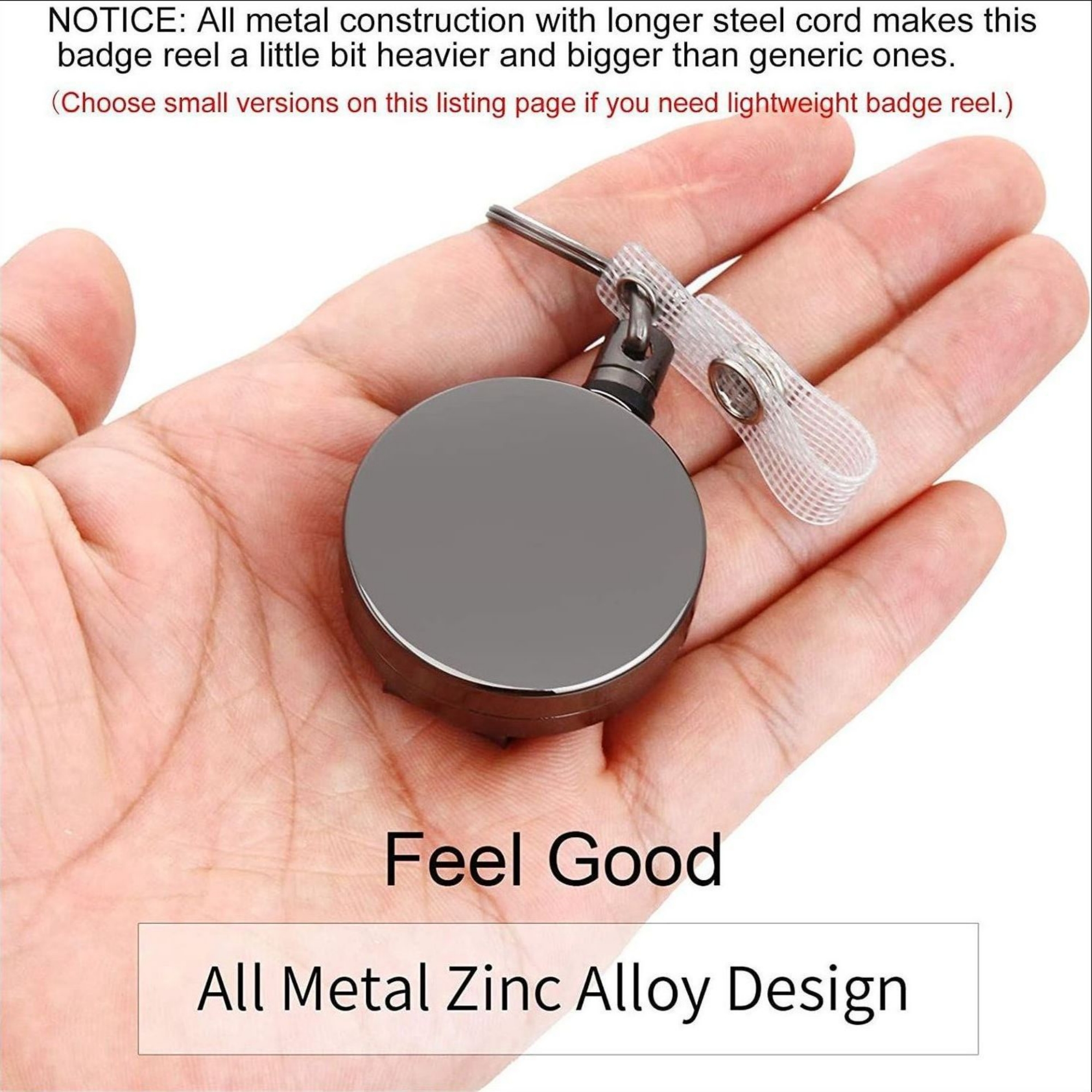 Retractable Badge Reel With Belt Clip 5