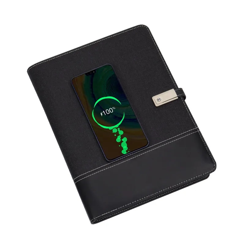 Diary Notebook w/ Wireless Charger & Power Bank & Calculator 3