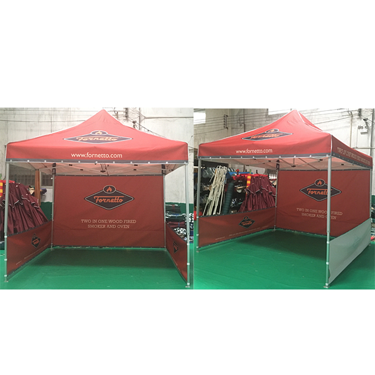 10' x 10' Pop Up Tent Top With Back Wall 2