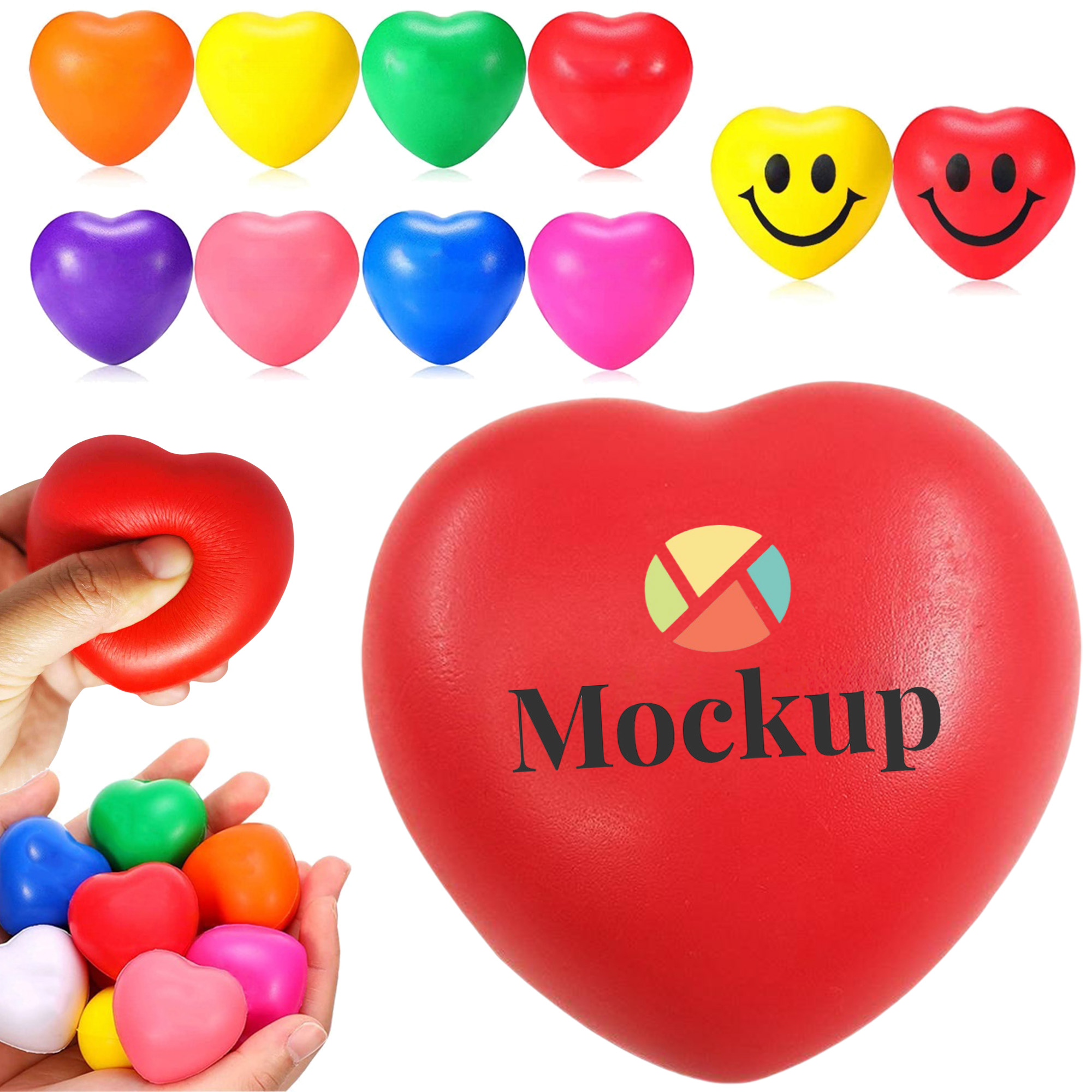 Foam Relief Heart Shaped Stress Ball 2
