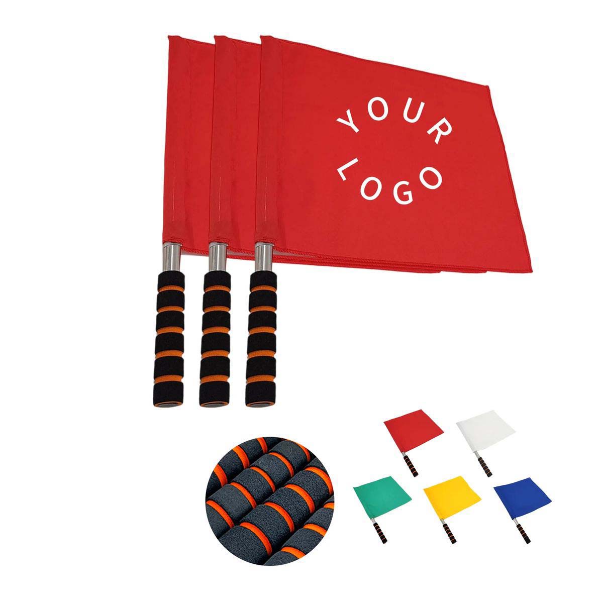 Lightweight Referee Flags with Stainless Steel Pole 2