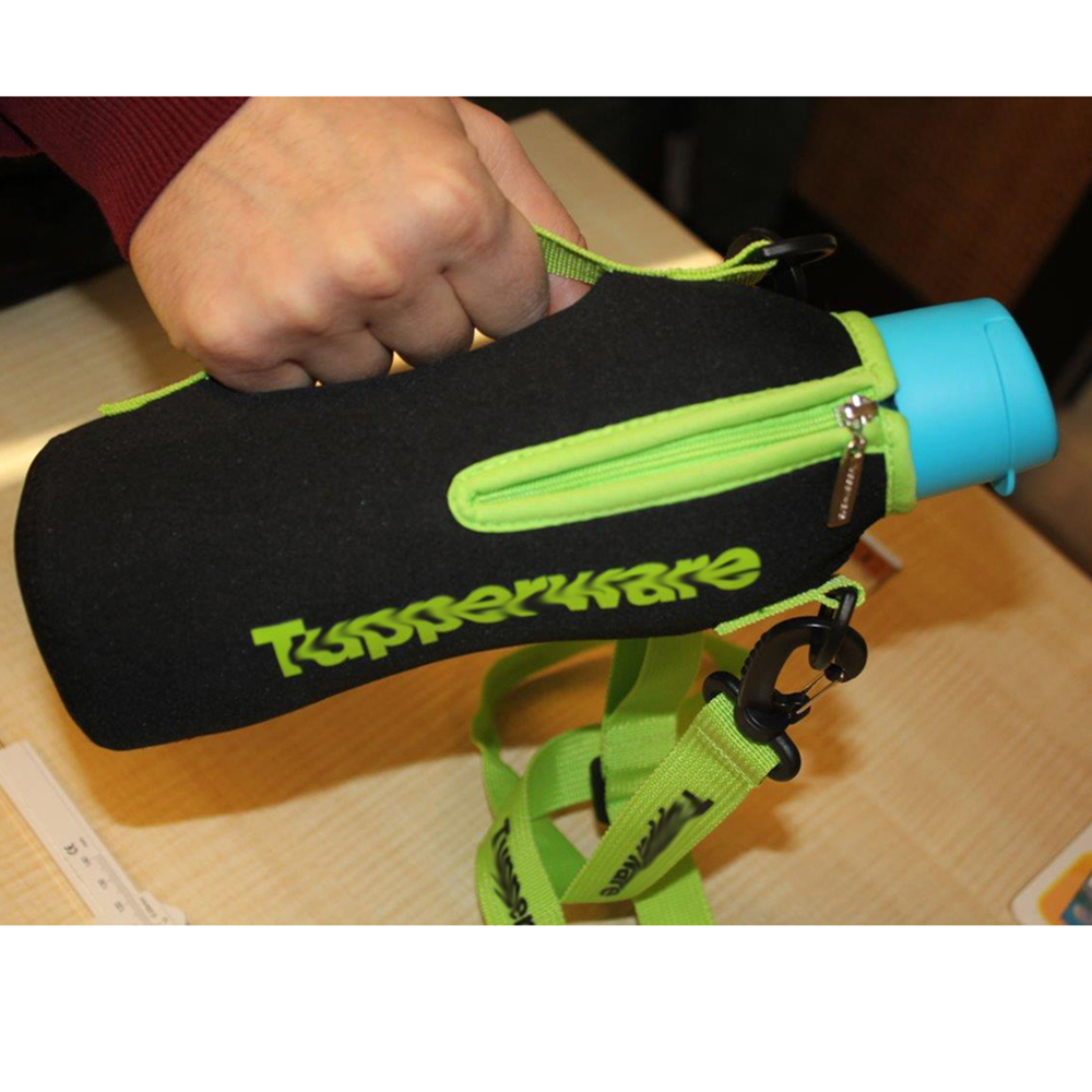 Neoprene Single Bottle Cooler w/Strap, custom can cooler with logo imprint 3