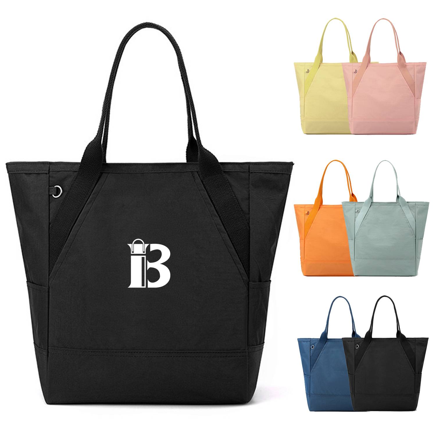Nylon Casual Tote Bag, custom tote bag with logo imprint 1