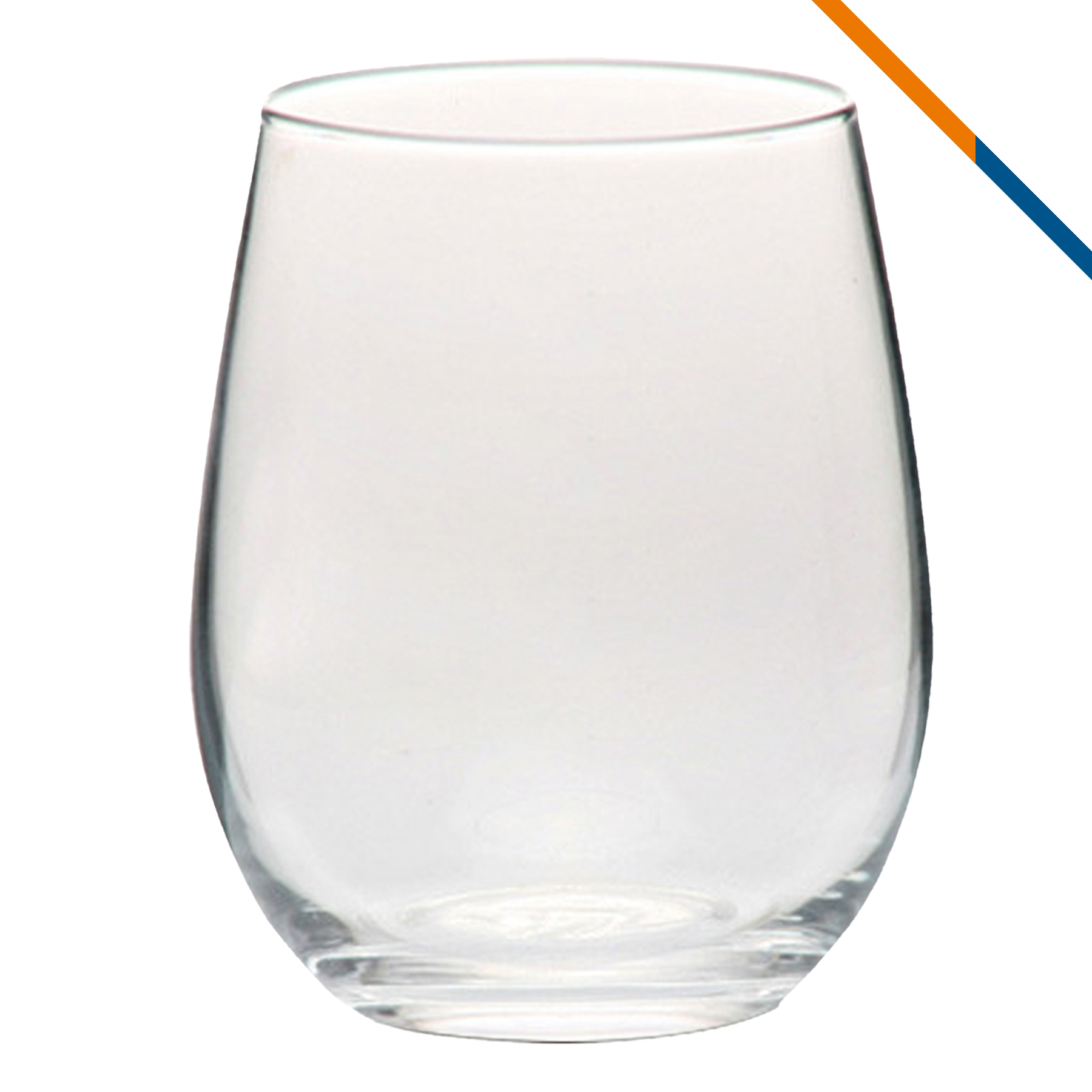 Mangia Stemless Wine Glasses - 17 OZ. 8