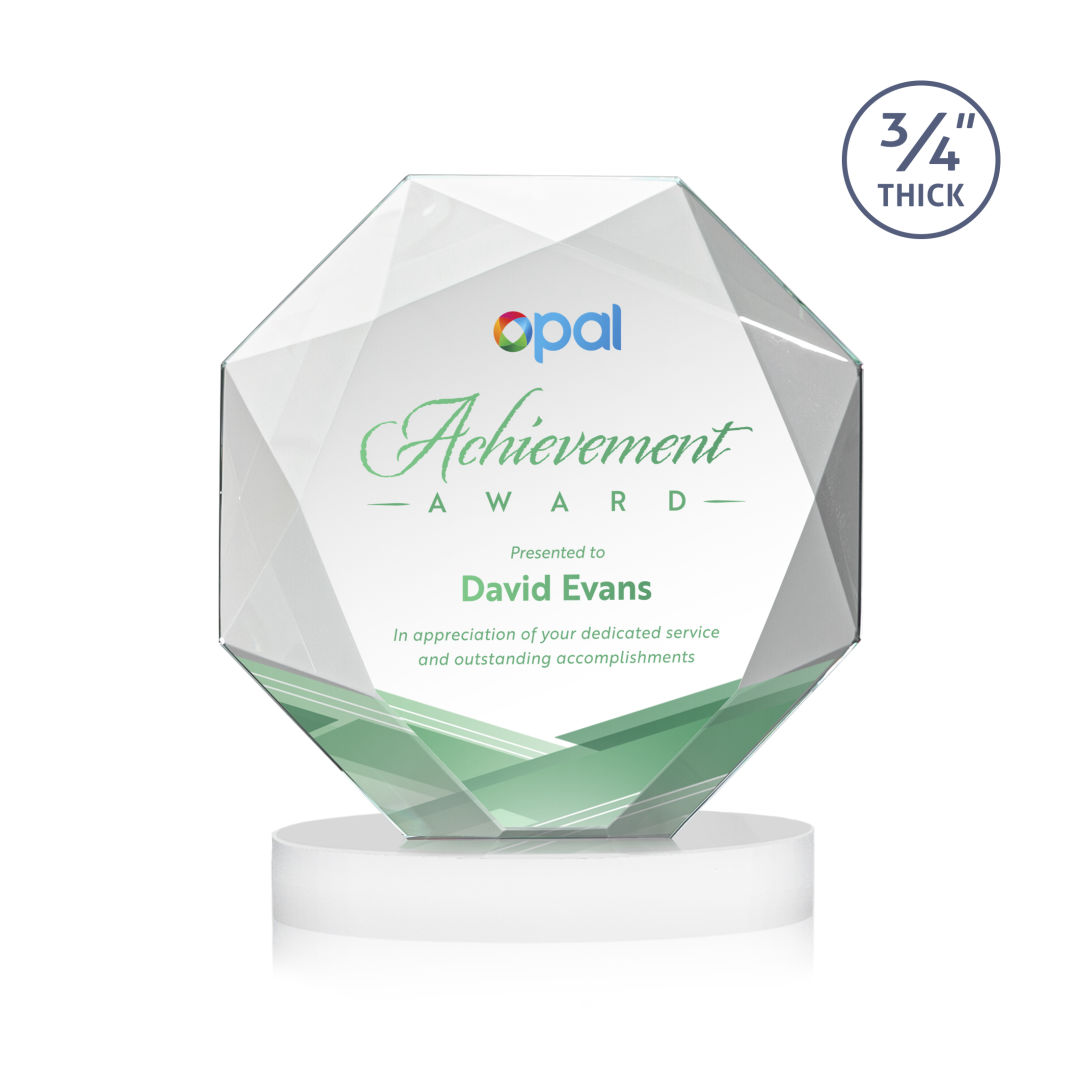 Bradford VividPrint™ Award on Alberton Base - White 8