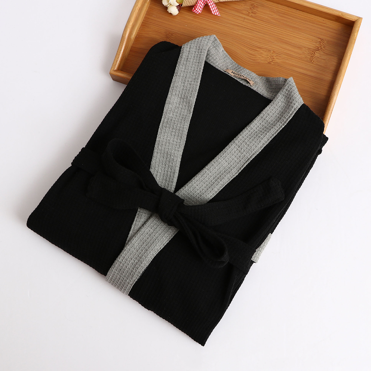 Turkish Cotton Waffle Bathrobe 5