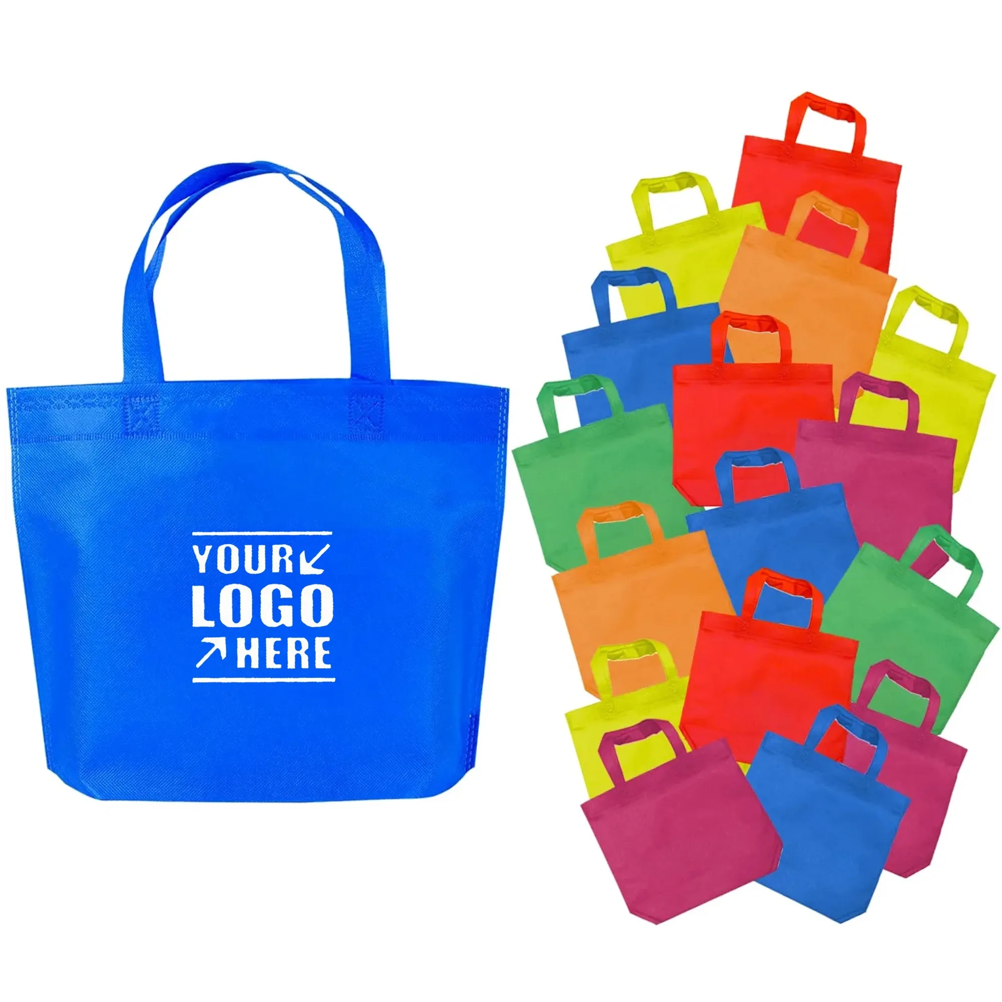 Non Woven Handles Tote Bag Eco Friendly Reusable 2