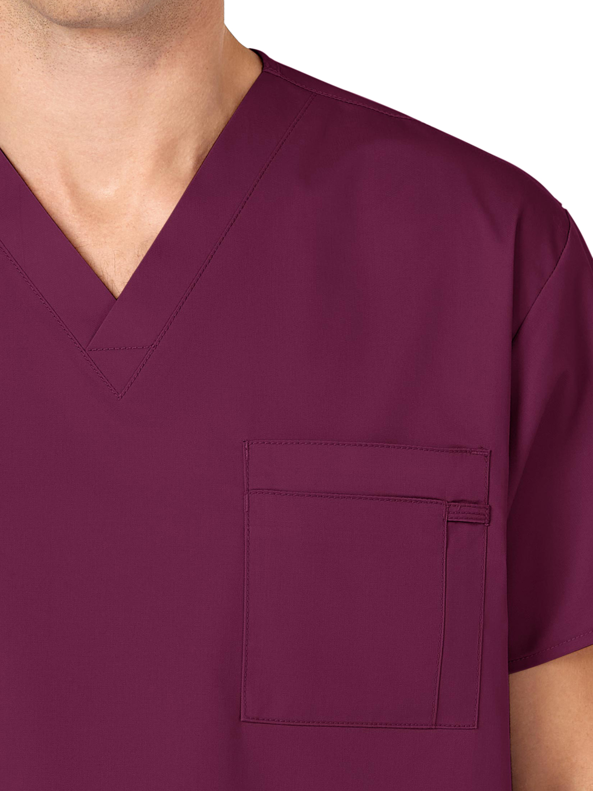 Wink - WORK - Unisex Double-Pocket V-Neck Top 24