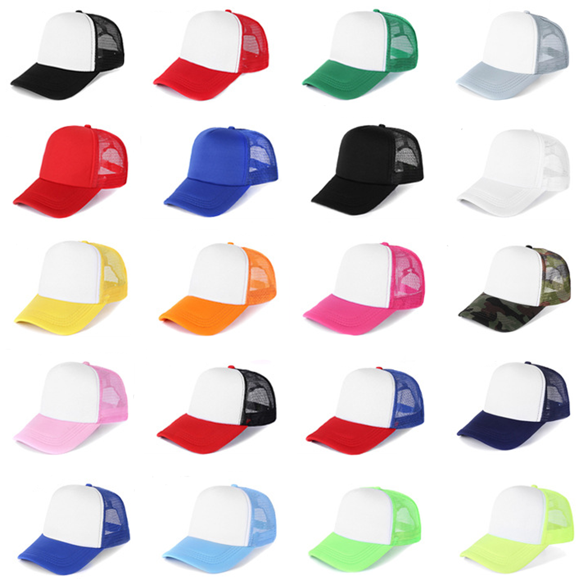 Custom Adjustable Polyester Mesh Baseball Cap 4
