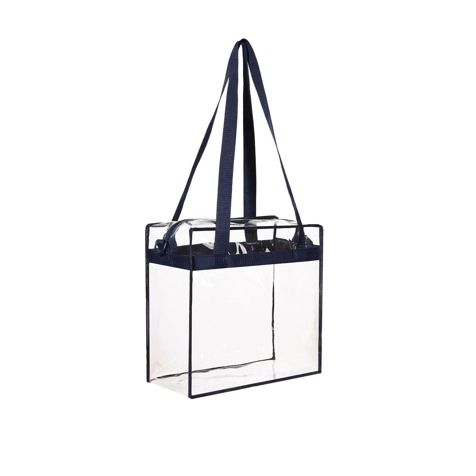Clear Shoulder Bag with Zipper Closure 2