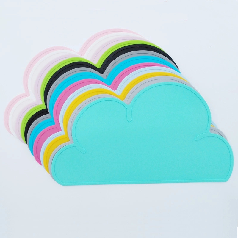 Custom Silicone Baby Food Placemat & Kids Cloud Table Mat 13