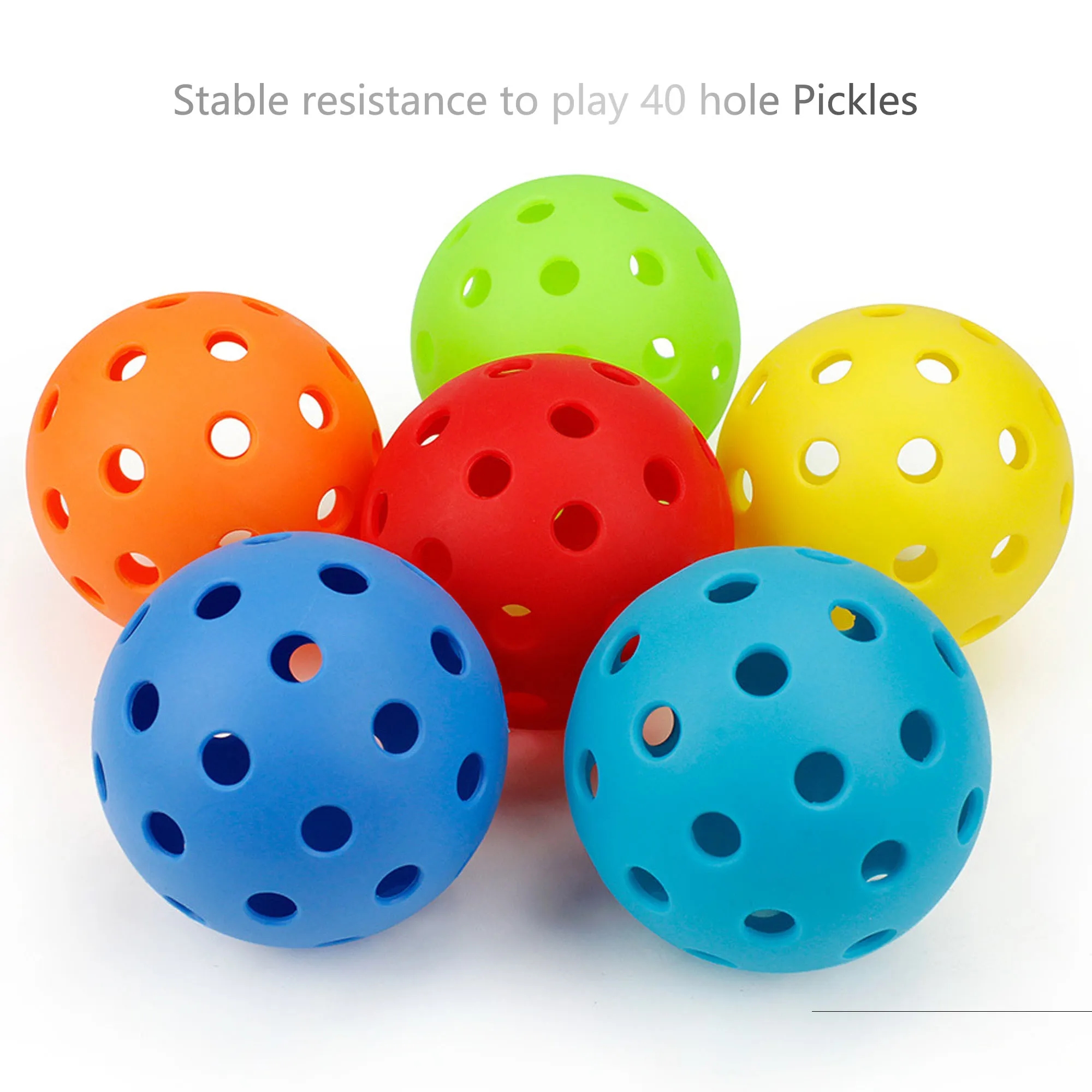 40 Hole Indoor/Outdoor Pickleball 5