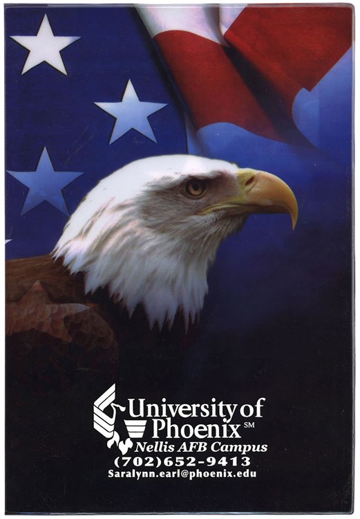 Stock Full Color Vinyl 7"X10" Patriotic Planner w/ Weekly Insert 2