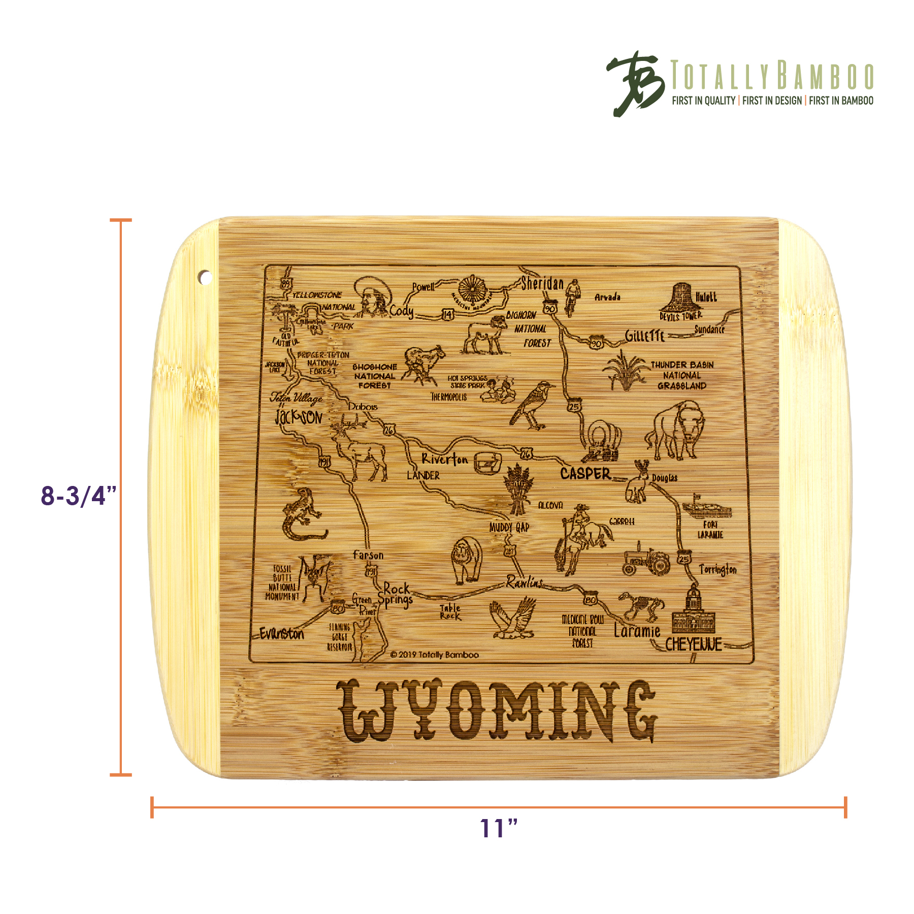 A Slice of Life Wyoming Serving & Cutting Board 3