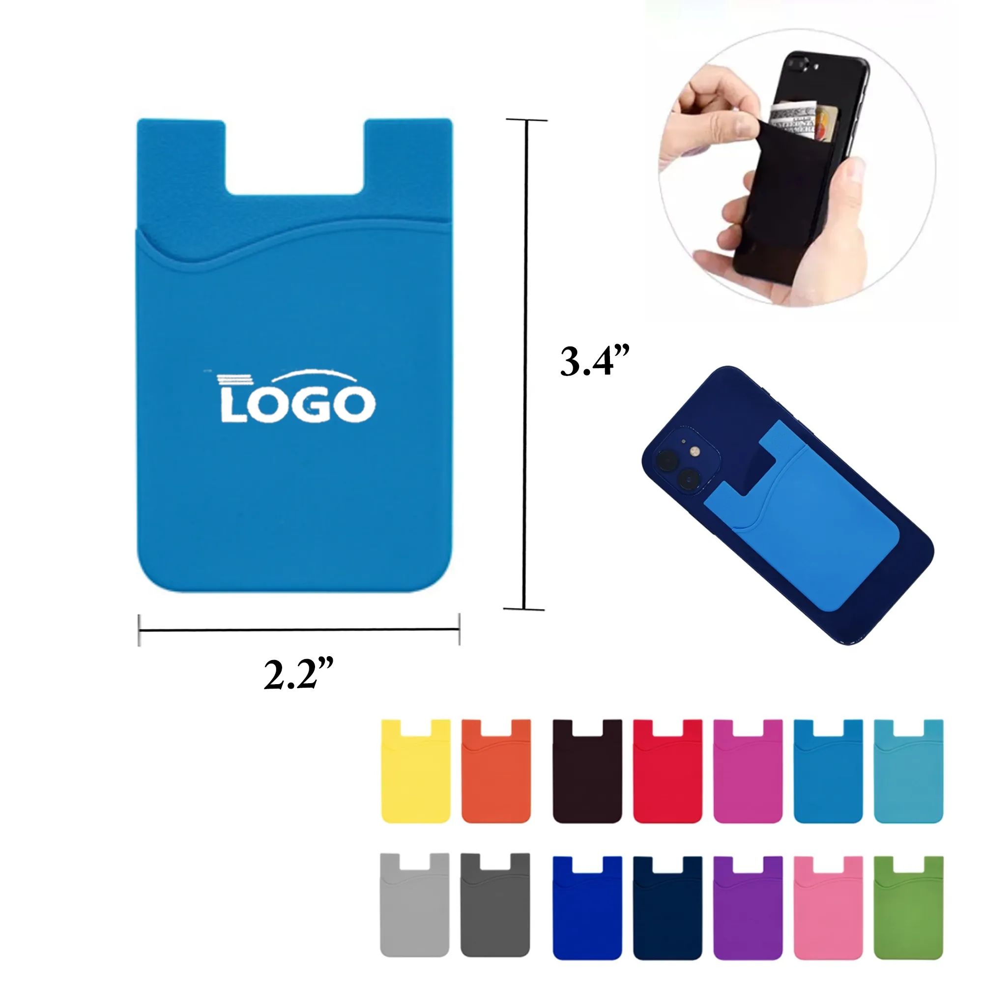 MOQ50 Silicone Card Holder