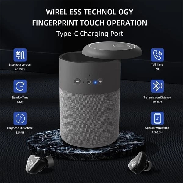 Best Gift Bluetooth Speaker With Earbuds 4