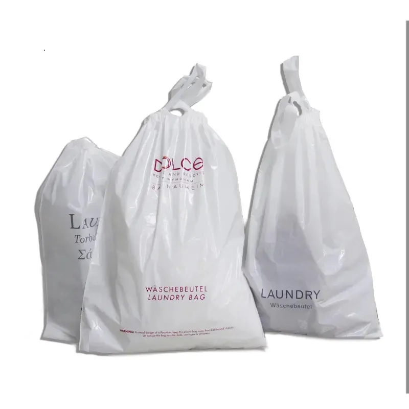 Drawstring Hotel Laundry Bags 8