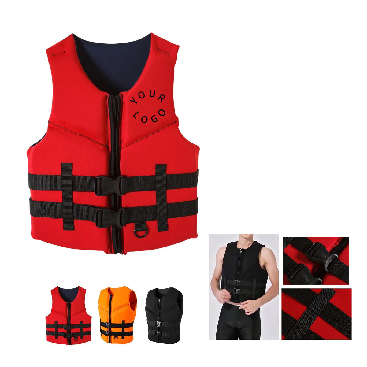 Lightweight Neoprene Life Vest with Secure Fastening 2