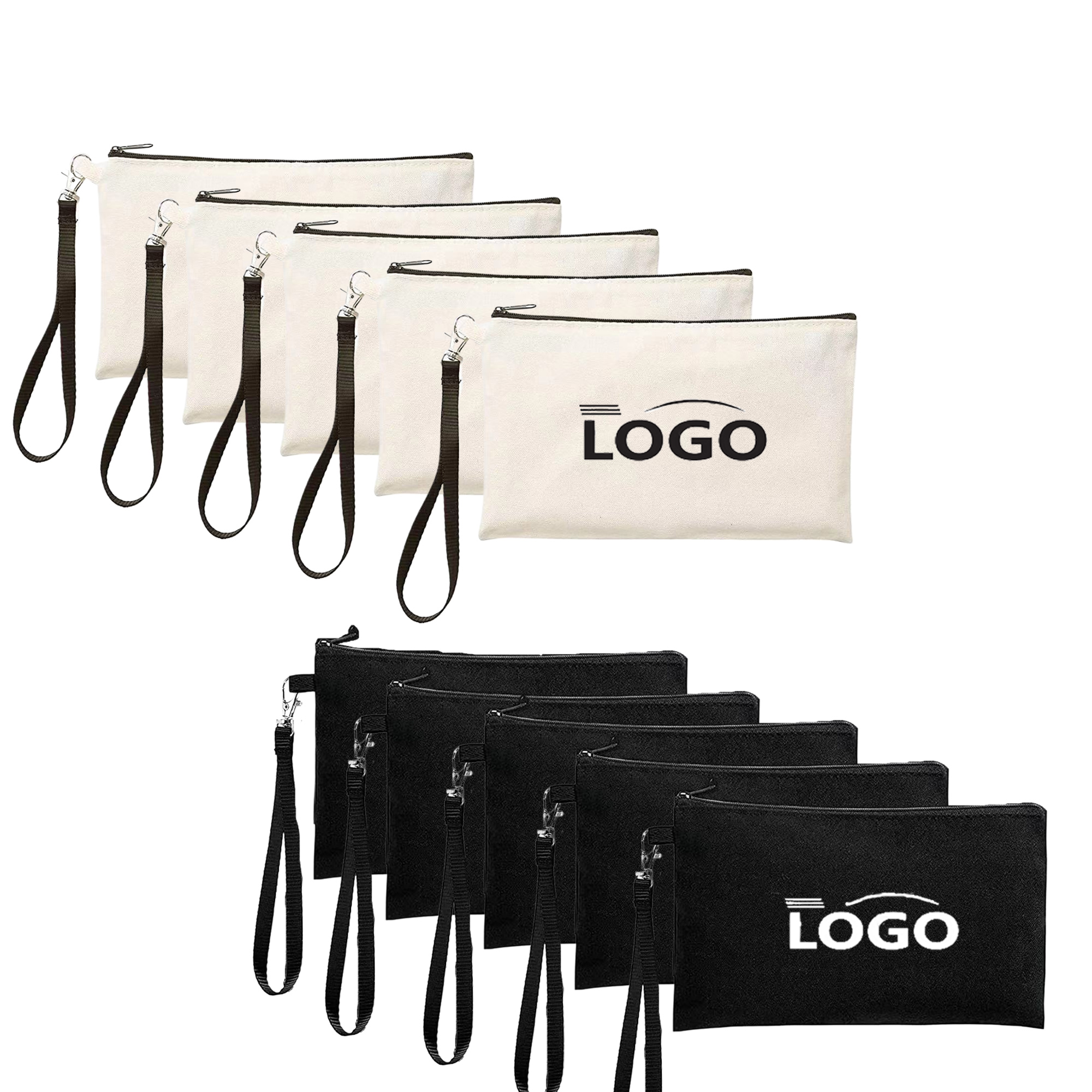 Canvas Zipper Pencil Case With Hook 4