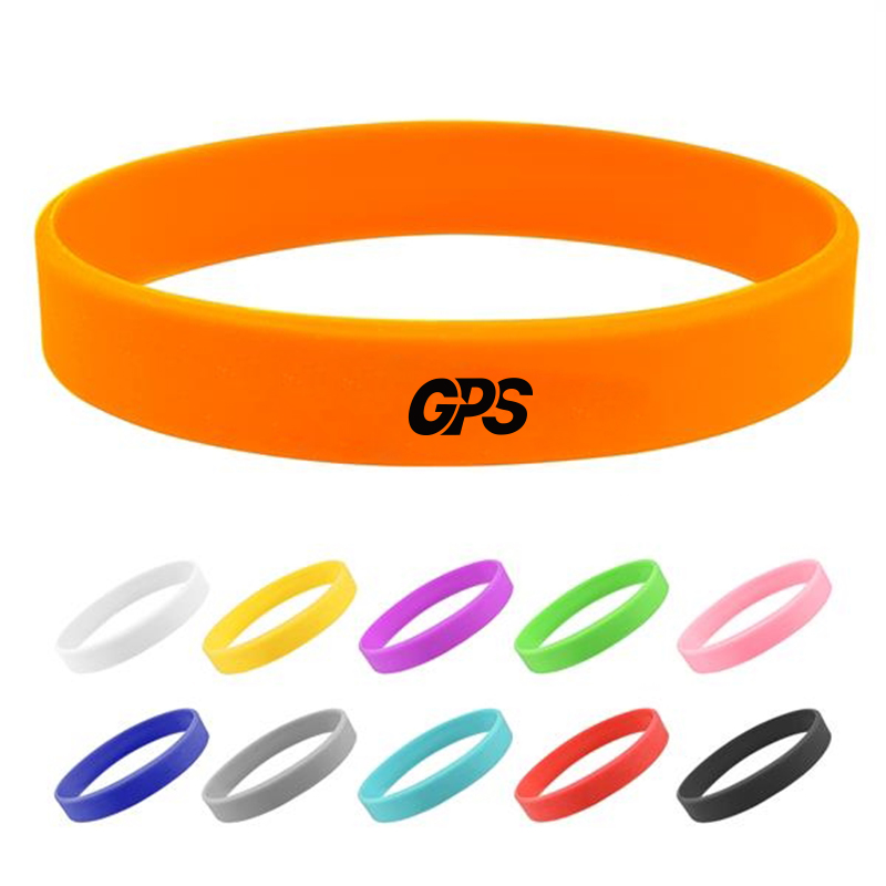 1/2" Width Silicone Wristband 1
