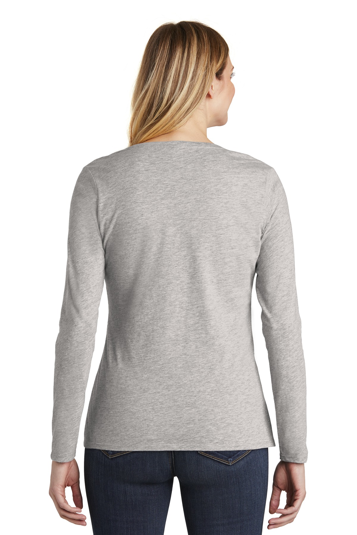 District Women's Very Important Tee Long Sleeve V-Neck. DT6201 22