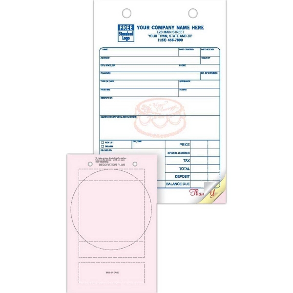 Bakery Register Forms, Large Classic 1
