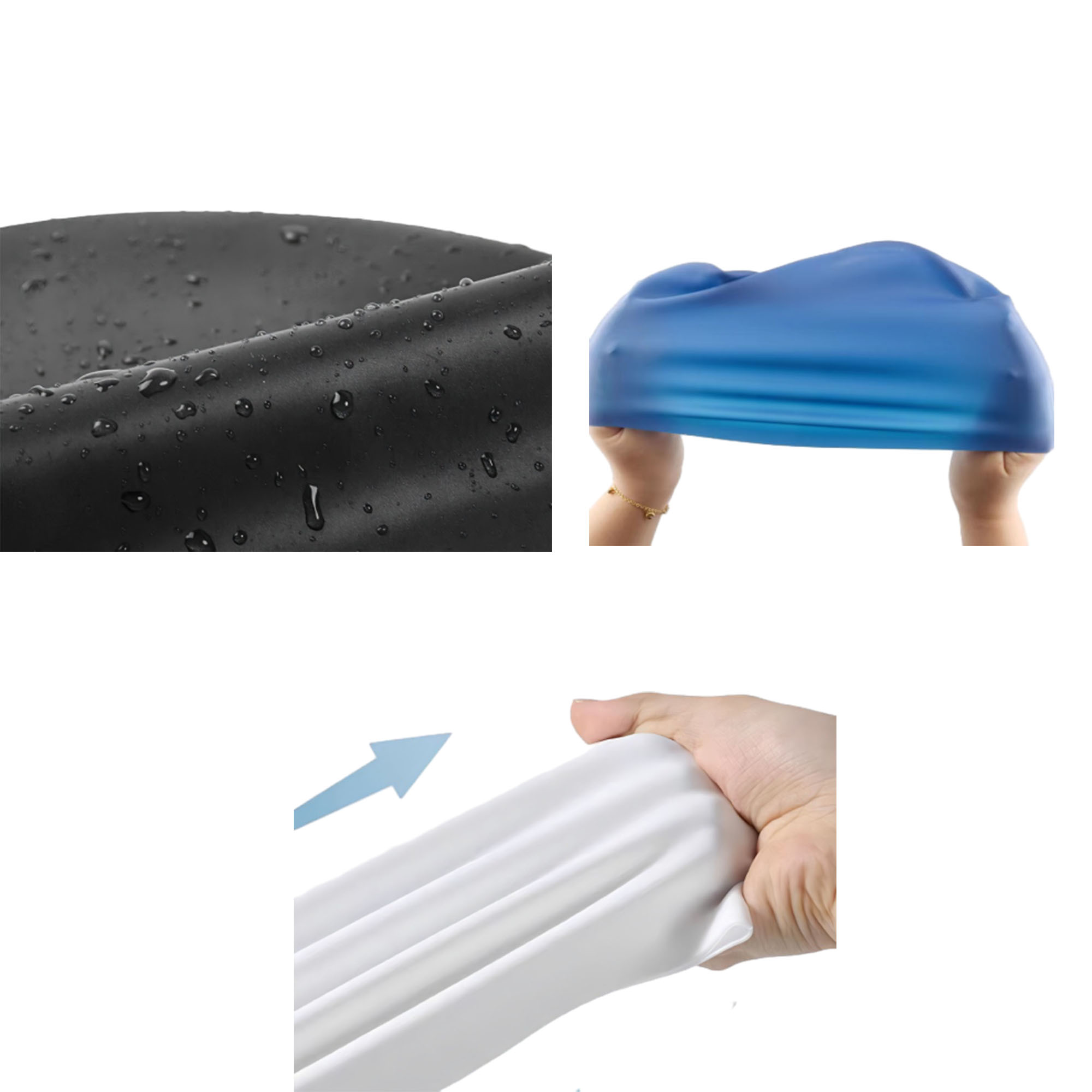 Customizable Smooth Silicone Swim Cap 3