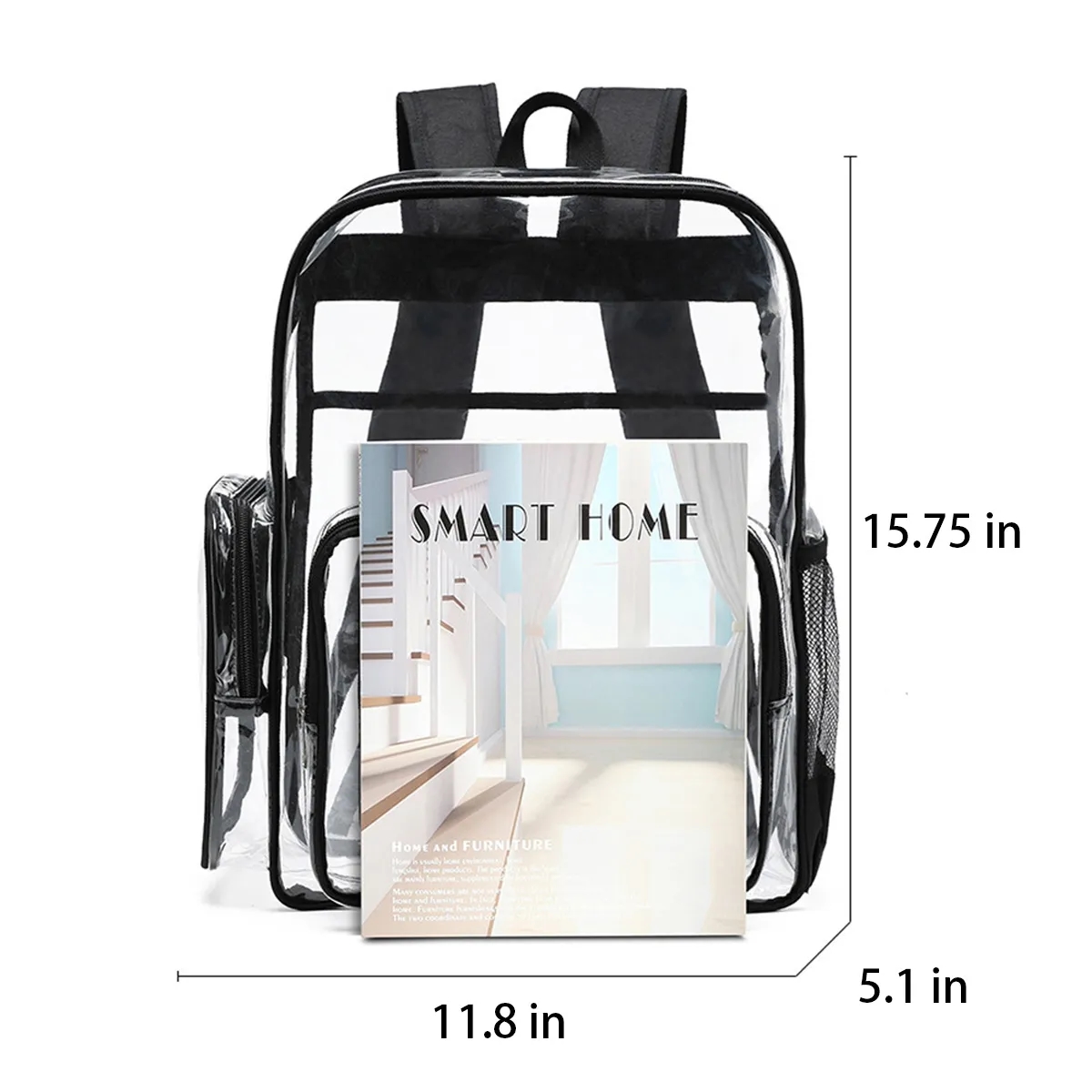 Waterproof See Through Backpack Stadium Clear Bag 1