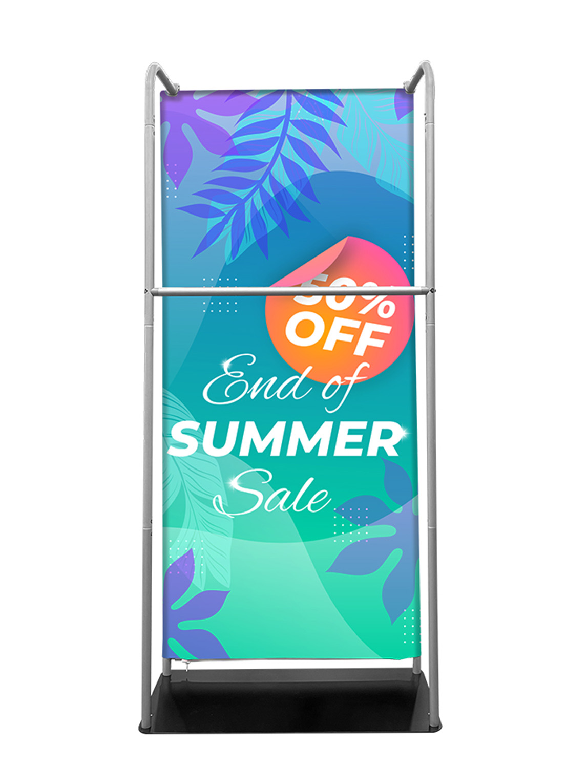 Straight Display w/Hanger Rail- 40"w x 89"h -Two Side Imprint - FABRIC ONLY 2